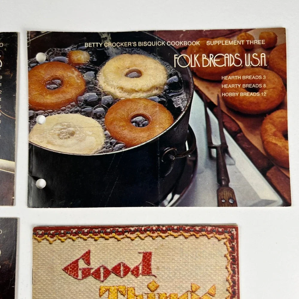 Betty Crocker Bisquick + Arm & Hammer Vintage Recipe Booklet Lot 4 Retro Cooking